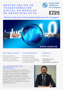 Máster Online en Transformación Digital UPCT