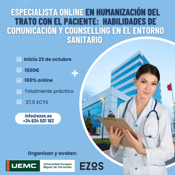 Preinscripción Especialista en Humanización del trato con el paciente (UEMC 2023)